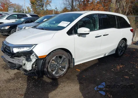 2023 Honda Odyssey Elite from USA, damaged, VIN 5FNRL6H93PB018282